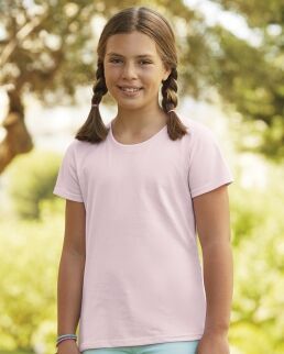 Fruit of the Loom 100 T-shirt bambina Sofspun neutro o personalizzato