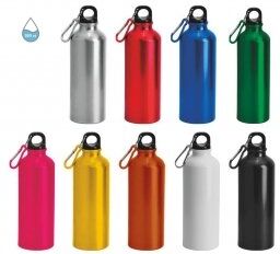 Gedshop 1000 Borraccia colorata in alluminio da 500ml neutro o personalizzato