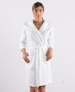 Bear Dream 1000 Waffle Bathrobe neutro o personalizzato