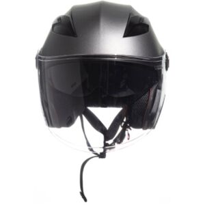 Casco Jet Doppia Visiera Jfm 221 Antracite Opaco M