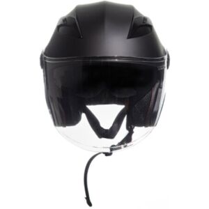 Casco Jet Doppia Visiera Jfm 221 Nero Opaco Xxl