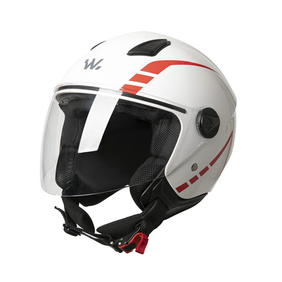 urban comfort wayscral jet casco da moto con visiera lunga taglia xl bianco
