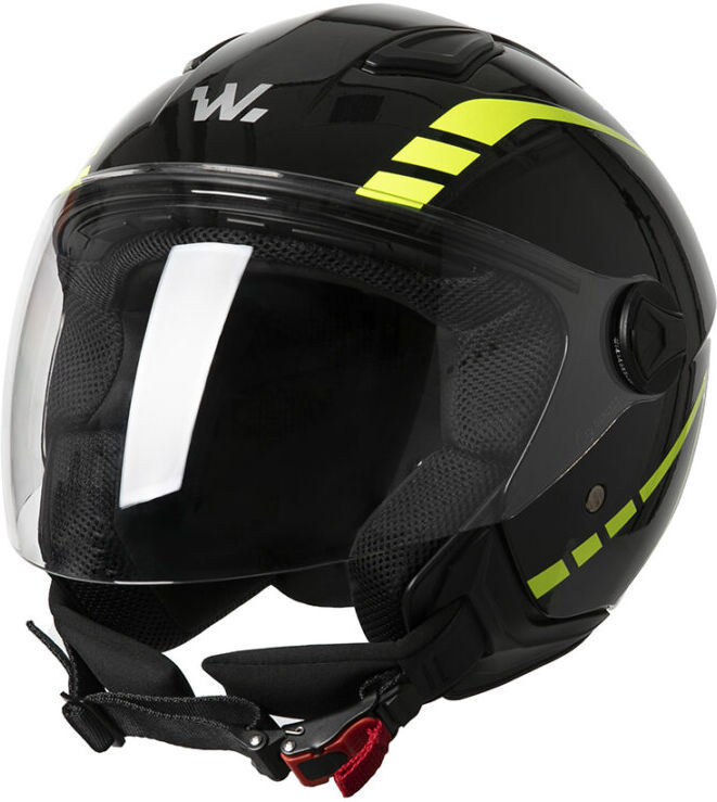 urban comfort wayscral jet casco da moto con visiera lunga taglia s nero