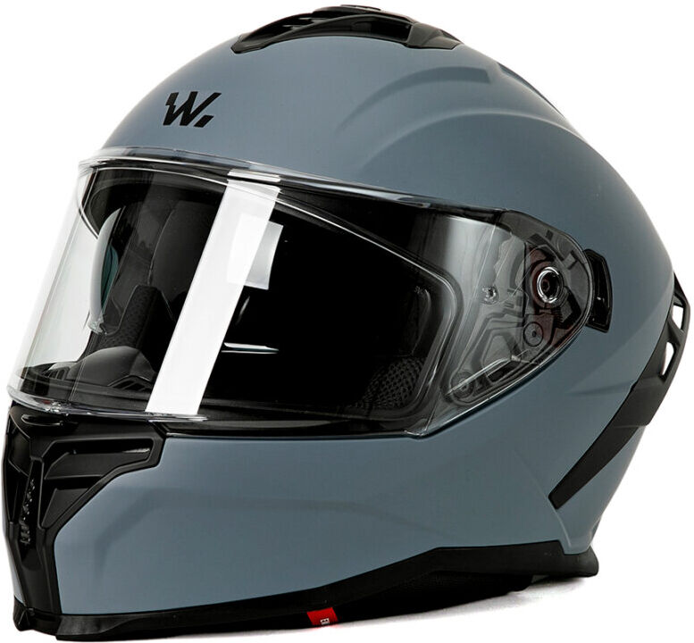 casco da moto integrale road vision wayscral taglia s con visiera parasole, grigio