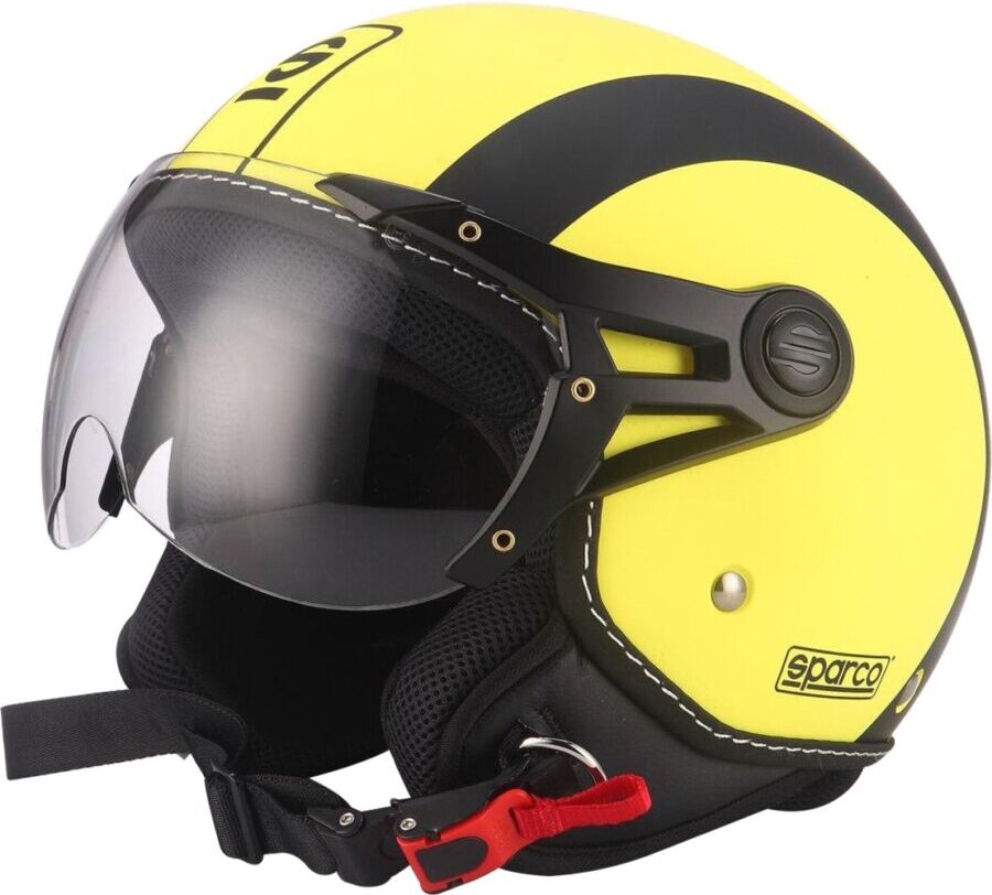 Casco Jet Sparco Sp501 Giallo Fluo Taglia L