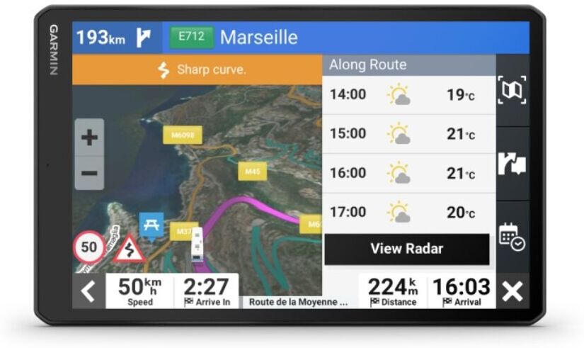 navigatore per camper garmin camper 895