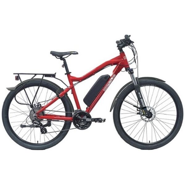 bicicletta elettrica all-terrain beraud e200 suv rosso