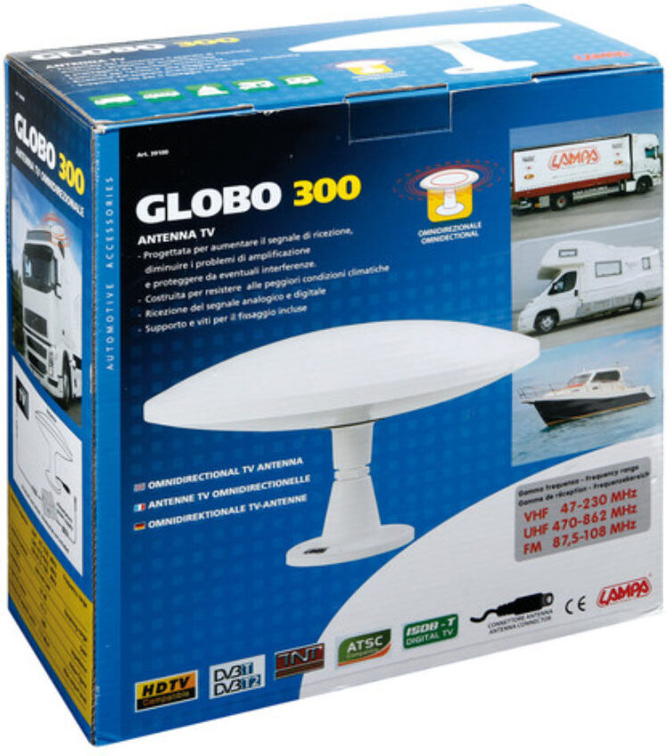 antenna tv lampa globo 300