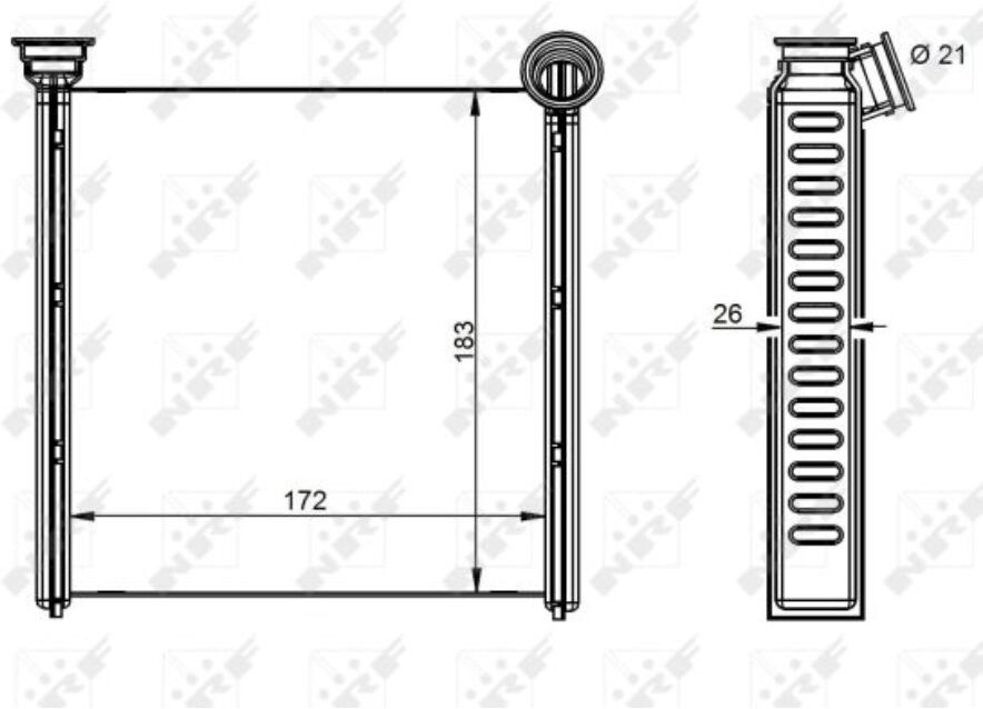 Riscaldatore Interno Scambiatore Di Calore Nrf 54342