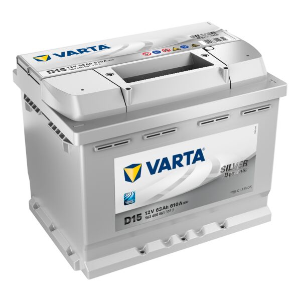 batteria auto varta d15 silver dynamic 63 ah - 610a