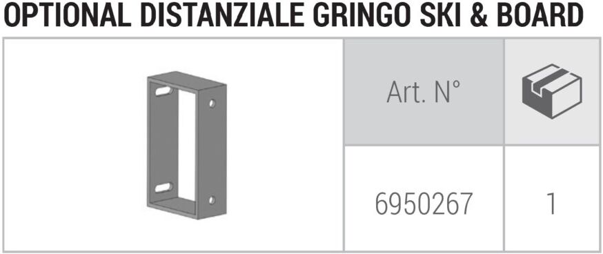 optional distanziale girngo fabbri ski&board cod. 6950267