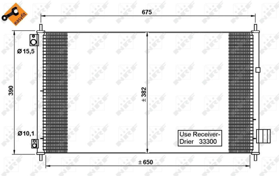 condensatore nrf 35780 easy fit