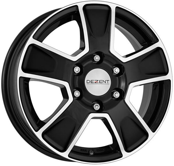 Cerchi In Lega Dezent Van 6.5x16 5x118 Et50 Nero Esterno Lucido