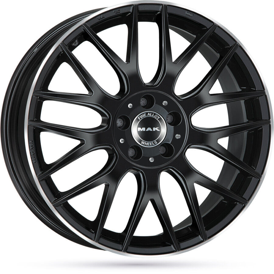 Cerchi In Lega Mak Arrow 8x18 5x112 Et40 Gloss Black Mirror Ring