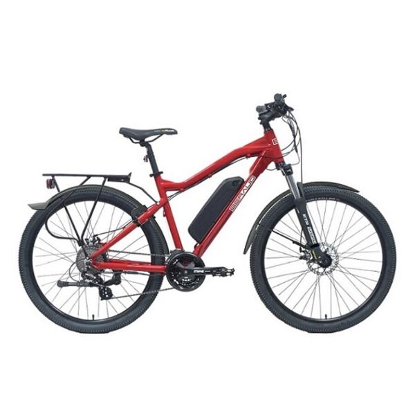 bicicletta elettrica all-terrain beraud e200 suv rosso