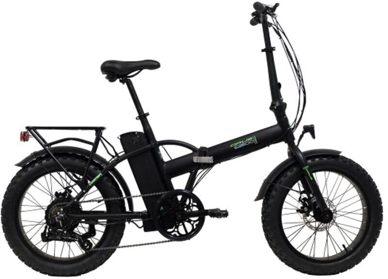 bici elettrica da città pieghevole fat bike orus e2500 20 nero