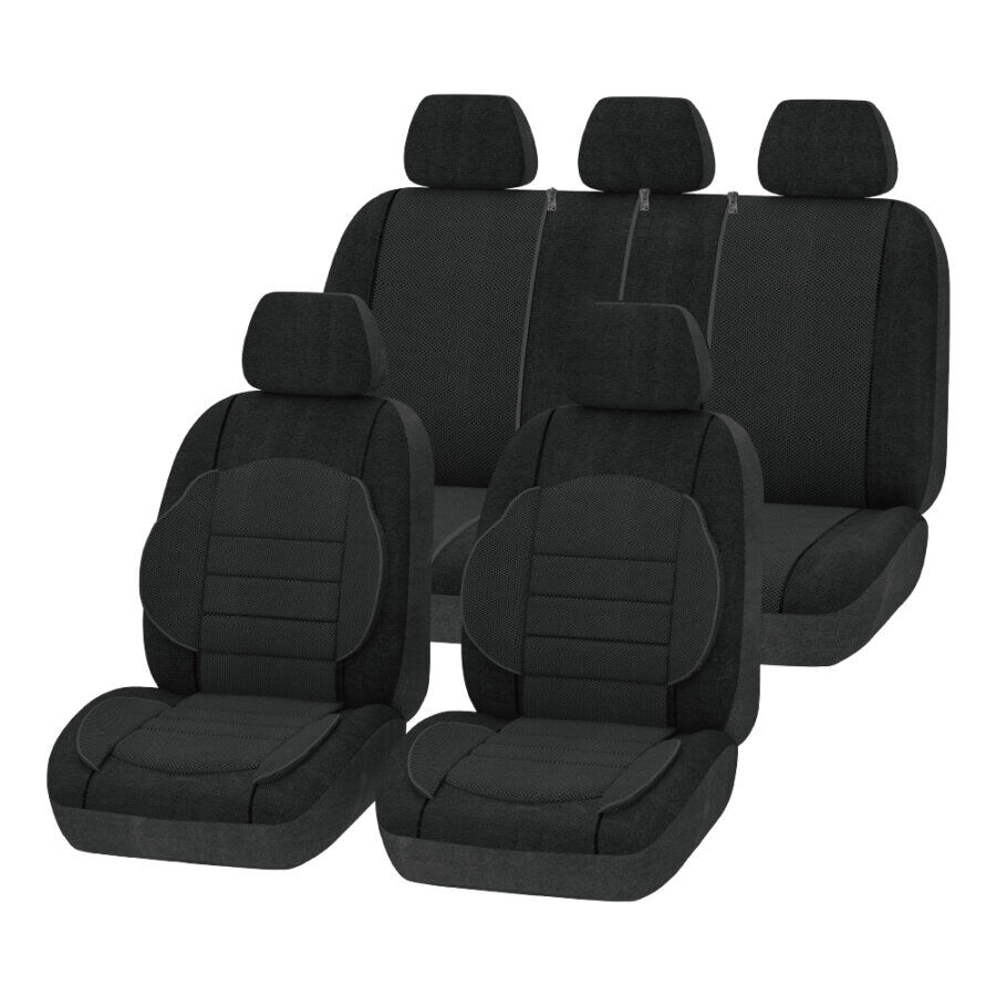 set completo di coprisedili auto nettuno norauto nero