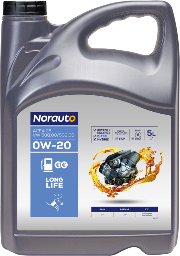 Olio Motore Norauto C5 Vw 508 00/50 900 0w20 5 Litri