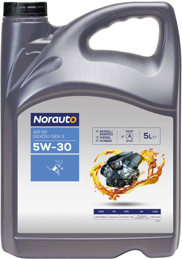 Olio Motore Dexos1 Gen 3 Norauto 5w30 5 Litri