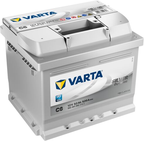 Batteria Auto Varta C6 Silver Dynamic 52 Ah - 520a