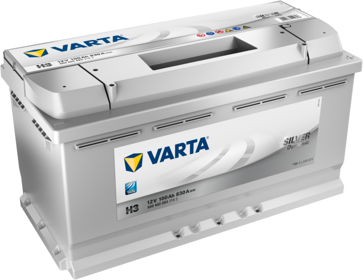 Batteria Auto Varta H3 Silver Dynamic 100 Ah - 830a