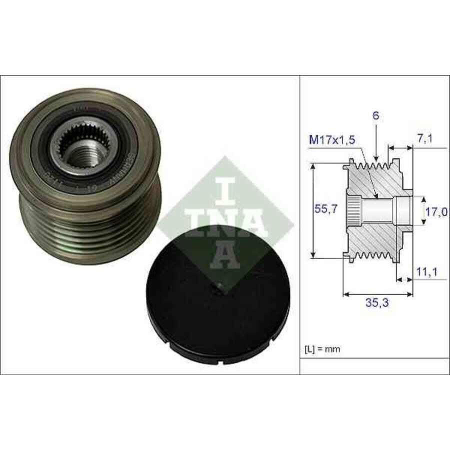 Puleggia Alternatore Ina 535 0037 10