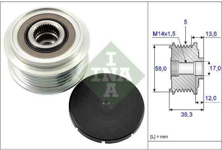 Puleggia Alternatore Ina 535 0184 10