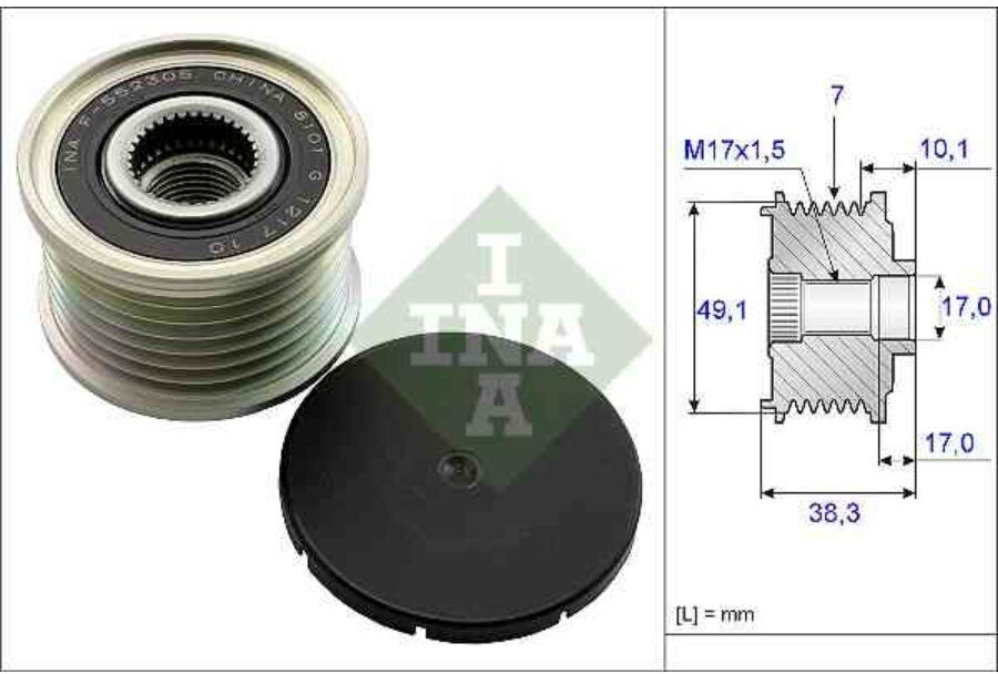 Puleggia Alternatore Ina 535 0153 10