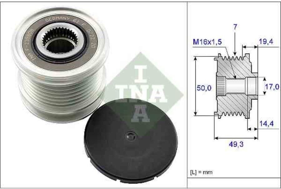 Puleggia Alternatore Ina 535 0140 10