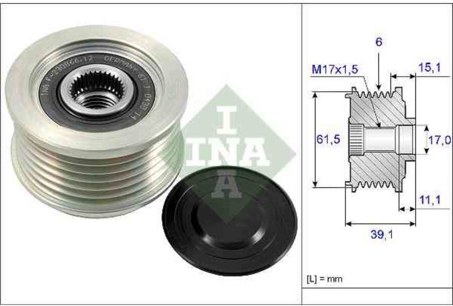 Puleggia Alternatore Ina 535 0144 10