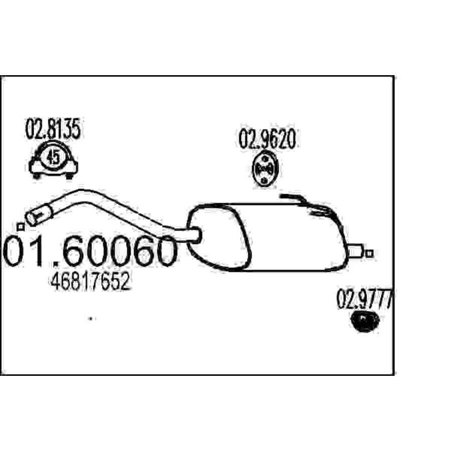 Silenziatore Posteriore Mts 01.60060