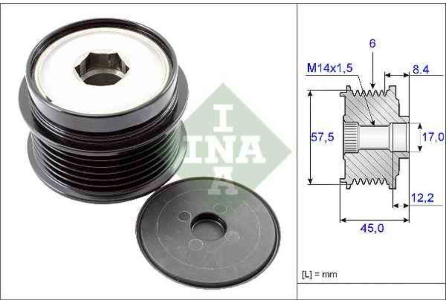 Puleggia Alternatore Ina 535 0174 10