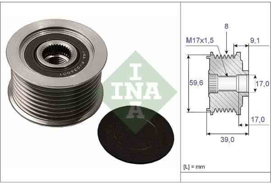 Puleggia Alternatore Ina 535 0049 10