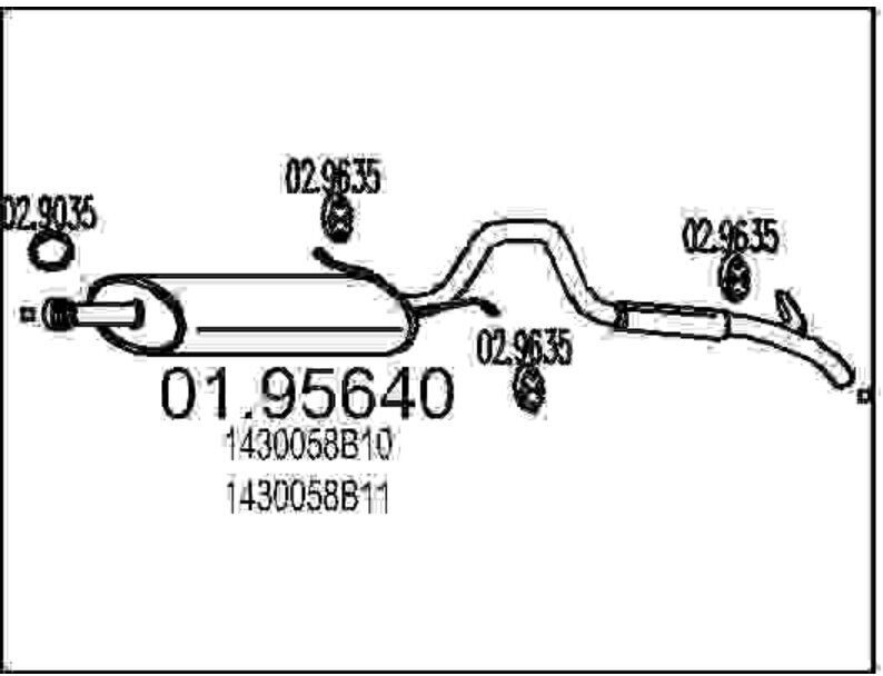 Silenziatore Posteriore Mts 01.95640