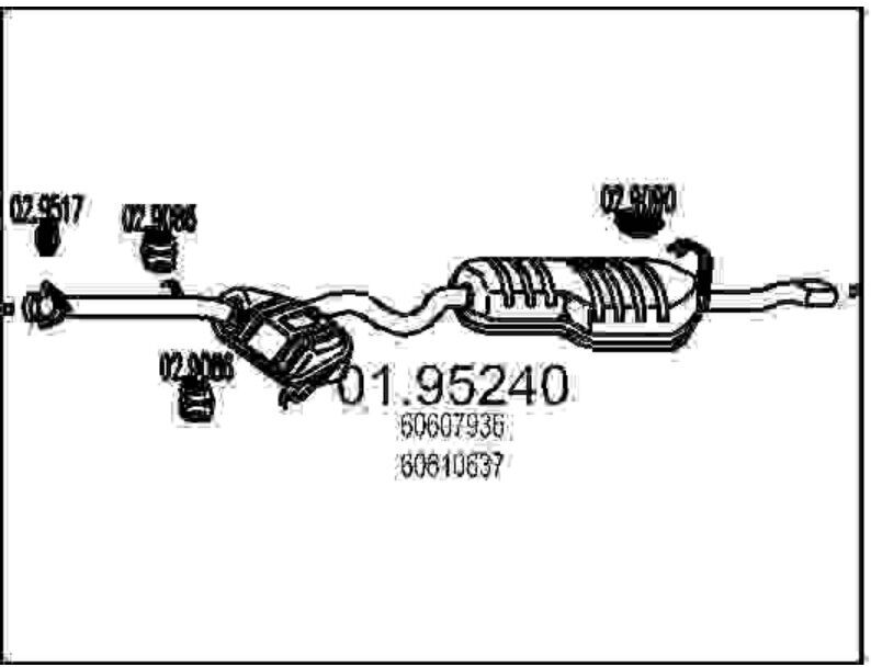 Silenziatore Posteriore Mts 01.95240