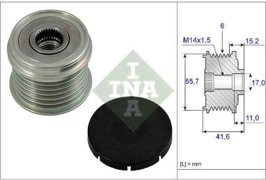 Puleggia Alternatore Ina 535 0024 10