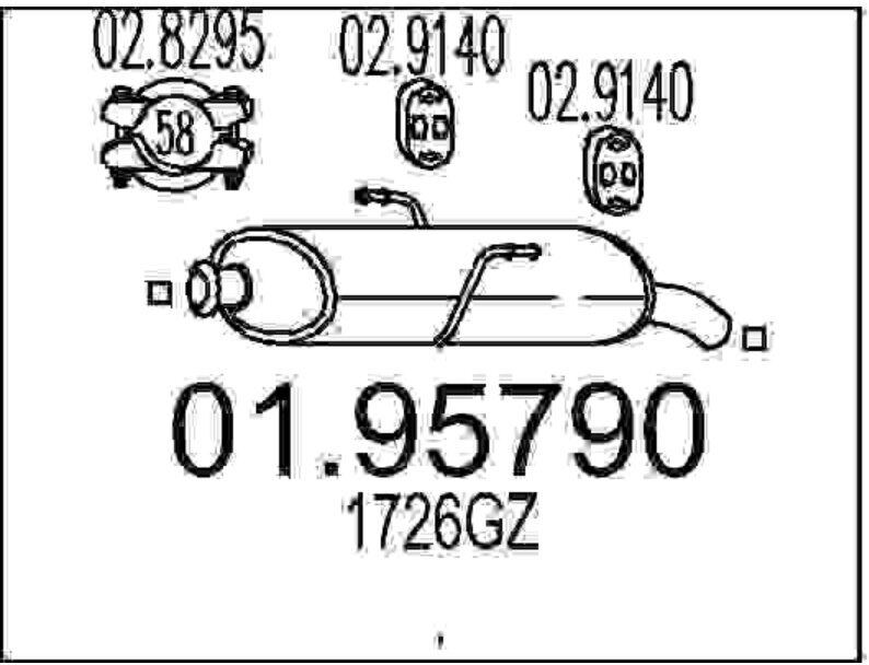 Silenziatore Posteriore Mts 01.95790