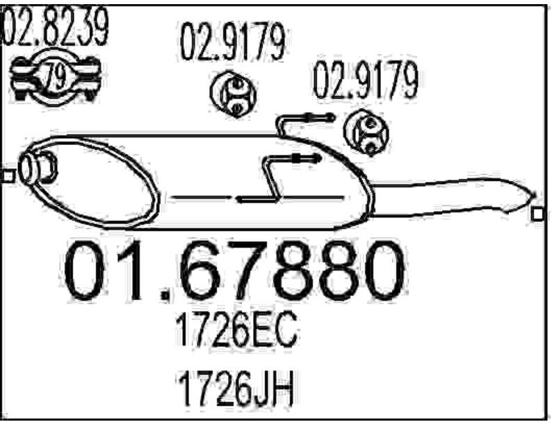 Silenziatore Posteriore Mts 01.67880