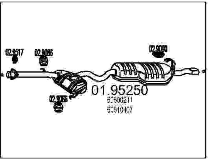 Silenziatore Posteriore Mts 01.95250