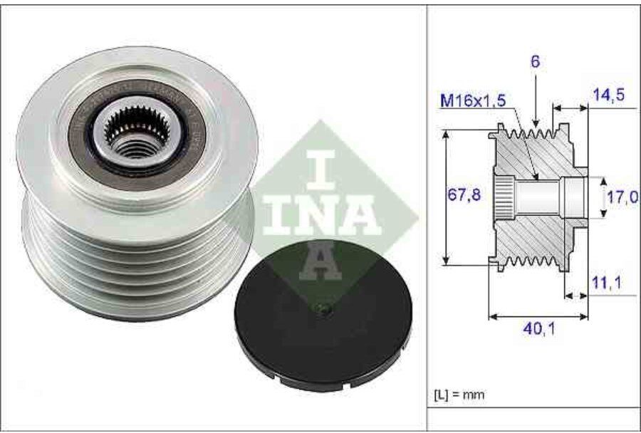 Puleggia Alternatore Ina 535 0052 10