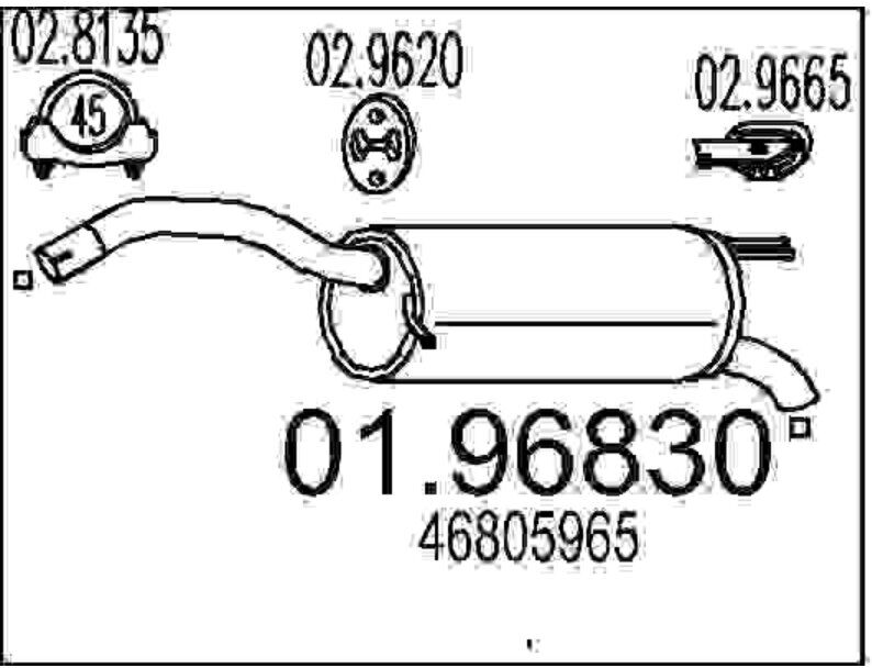 Silenziatore Posteriore Mts 01.96830