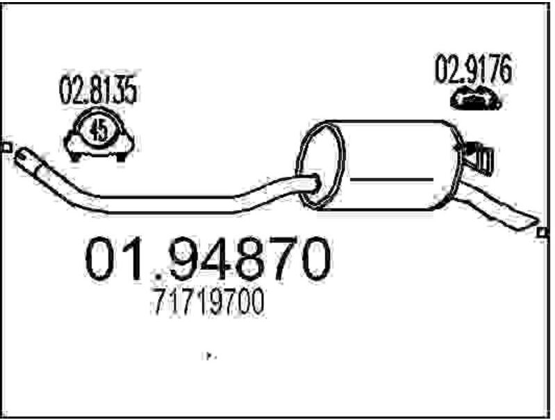 Silenziatore Posteriore Mts 01.94870