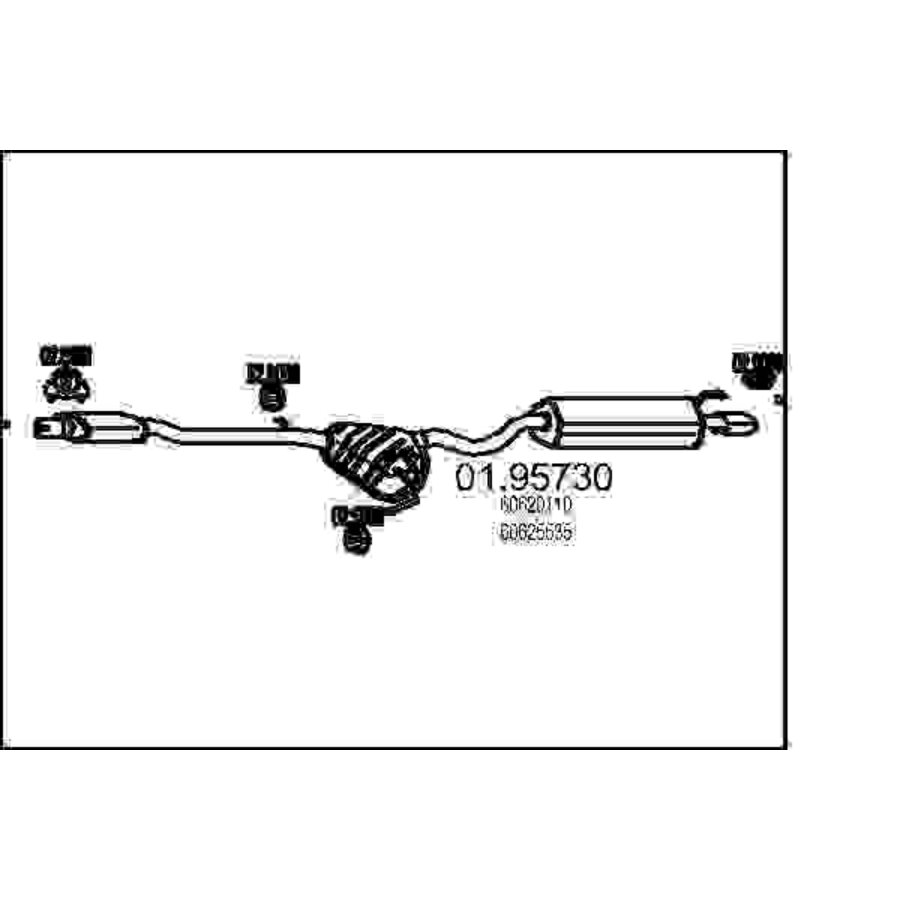 Silenziatore Posteriore Mts 01.95730