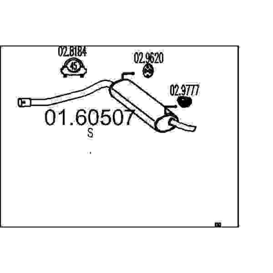 Silenziatore Posteriore Mts 01.60507