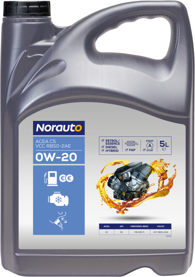 Olio Motore Norauto C5 Volvo Rbs0-2ae 0w20 5 Litri