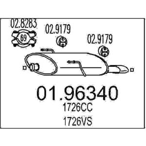Silenziatore Posteriore Mts 01.96340