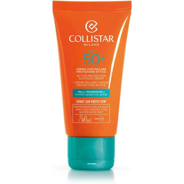 collistar crema viso solare protezione attiva per pelli ipersensibili spf 50+ 50 ml