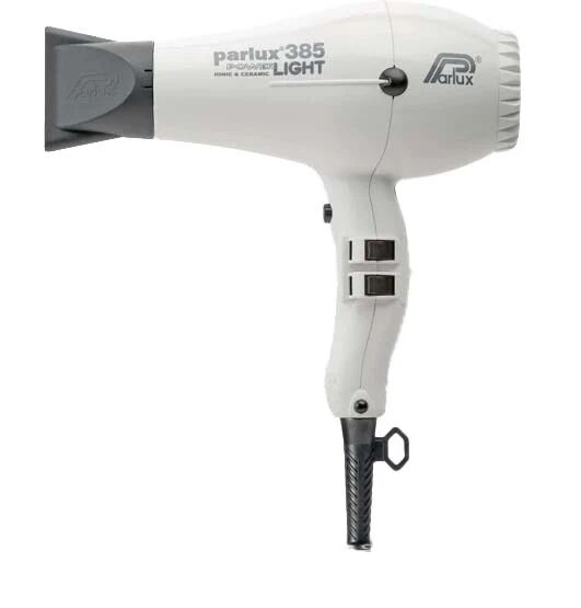 Parlux 385 Power Light Ionic & Ceramic Bianco Asciugacapelli Professionale