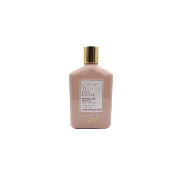 alfaparf milano keratin therapy lisse design keratin shampoo di mantenimento per capelli post lisciatura 250 ml