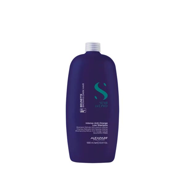 alfaparf milano semi di lino brunette shampoo delicato anti arancio per capelli 1000 ml